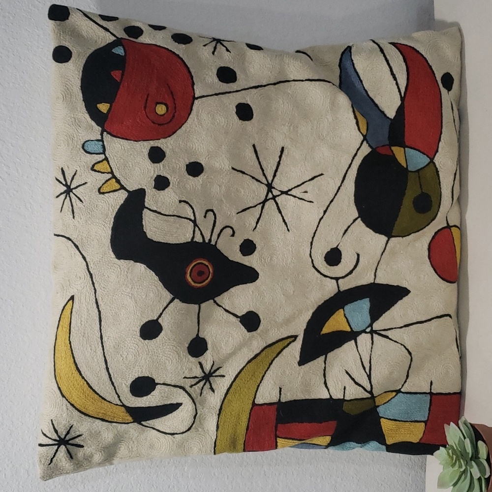 Natural Habitat - Miró Inspired Pillow